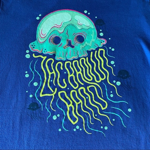 Zac Brown Band Owl Tour 2019 T-shirt Blue Size Small - Picture 6 of 8